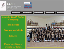 Tablet Screenshot of libertyyouthballet.com